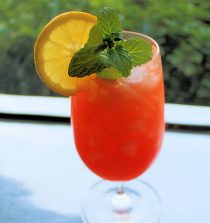 Modo de preparación del coctel Garibaldi