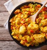 Pollo con azafrán