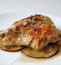 Pollo con berenjena